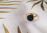 Arian- Delicate Flower Druzy Gemstone Ring