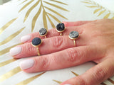 Angelica- Delicate Druzy Gemstone Ring