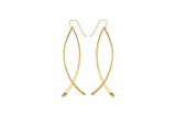 Luna- Long Curve Minimalist Earrings