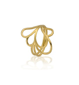 Lola- Delicate Floral Geometric Ring