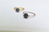 Adele- Delicate Thin Ring With Druzy Stone