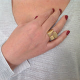 Azrieli- Geometric Trendy Statement Ring