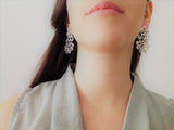 Emilia-Statement Waved Bridal Earrings