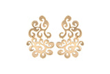 Emilia-Statement Waved Bridal Earrings