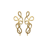 Caroline-Unique Statement Curved Stud Earrings