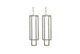 Laura- Statement Rectangle Long Earrings