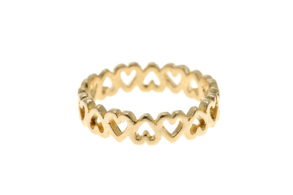 Lev- Real 14K Gold Heart Promise Ring