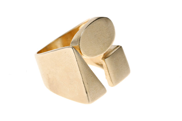 Azrieli- Geometric Trendy Statement Ring